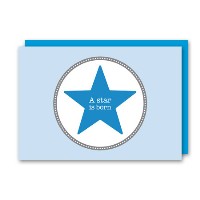 Amazing Ideas Doppelkarte Star blau